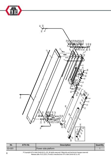 ATH-Heinl Ersatzteilliste ATH Four Lift 55P_55AP