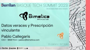 Pablo Callegaris (Fabricantes Digital) «Datos veraces y prescripción vinculante» -BTS 2023-