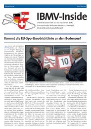 Kommt die EU-Sportbootrichtlinie an den Bodensee? - IBMV ...