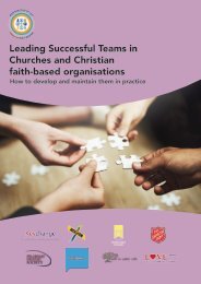 Leading Successful teams in Churches and Christian faith-based organisations