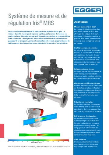 Système de mesure et de régulation Iris® MRS