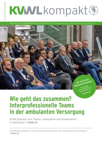KVWL kompakt + praxis intern Dezember 2023