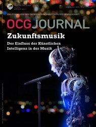 OCG Journal 4/23 Zukunftsmusik - Der Einfluss der Künstlichen Intelligenz in der Musik