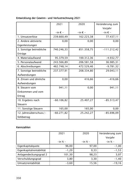 Beteiligungsbericht 2021