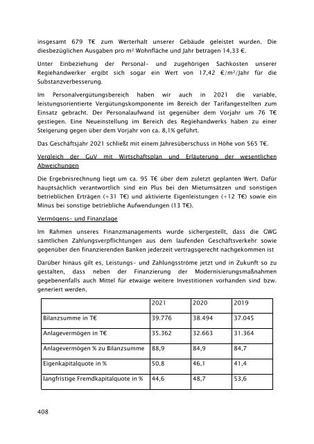 Beteiligungsbericht 2021