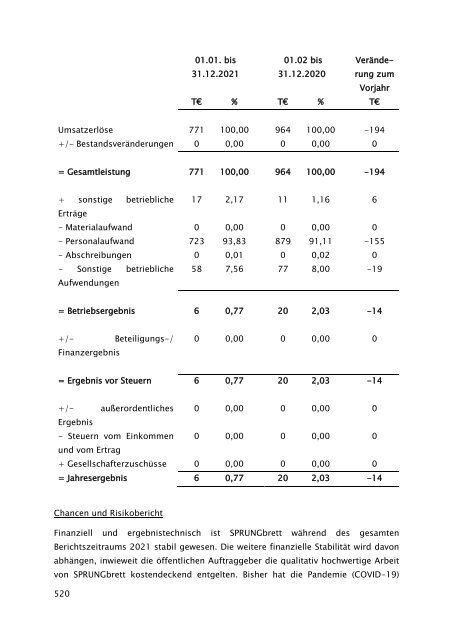 Beteiligungsbericht 2021