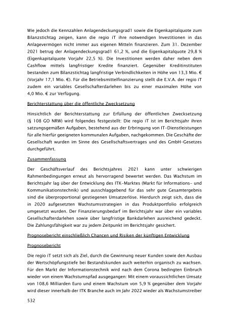 Beteiligungsbericht 2021