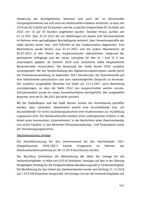 Beteiligungsbericht 2021