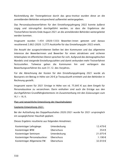 Beteiligungsbericht 2021