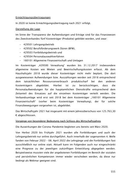 Beteiligungsbericht 2021