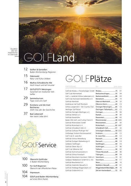 GOLFLand Baden-Württemberg 2024