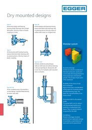 Modular system - Dry and Wet mounted designs - Egger Pumps