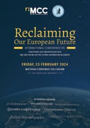Reclaiming our European Future | program