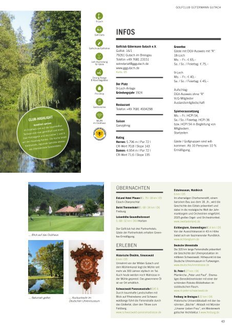 Das Magazin für den Schwarzwald- und Elsass-Golfurlaub 2024