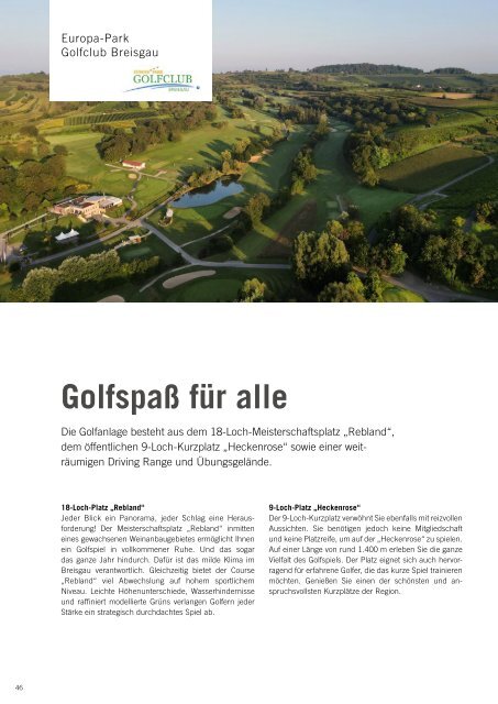 Das Magazin für den Schwarzwald- und Elsass-Golfurlaub 2024