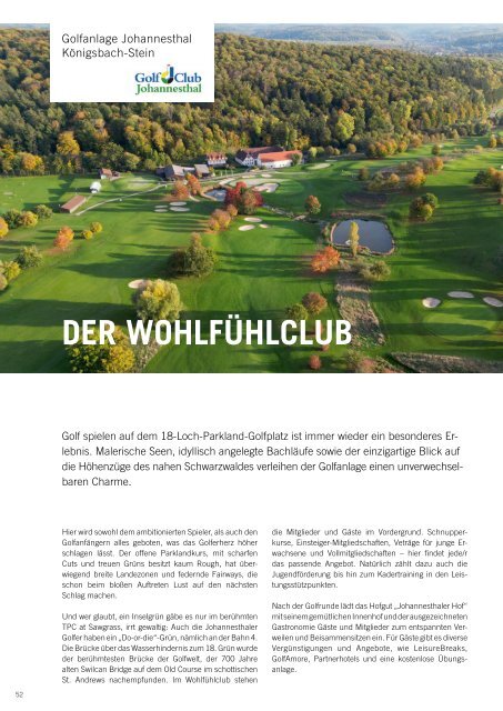 Das Magazin für den Schwarzwald- und Elsass-Golfurlaub 2024