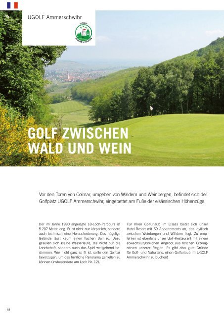 Das Magazin für den Schwarzwald- und Elsass-Golfurlaub 2024