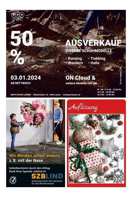 Schwyzer Anzeiger – Woche 51 – 22. Dezember 2023