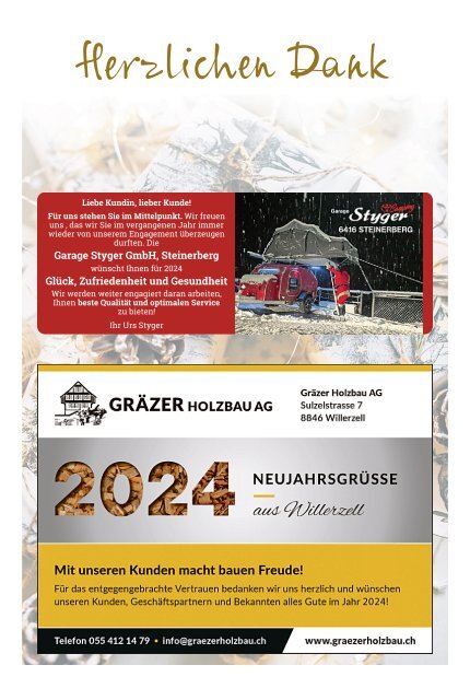 Schwyzer Anzeiger – Woche 51 – 22. Dezember 2023