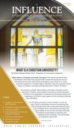 INFLUENCE Winter 2024: A Publication of Cornerstone University