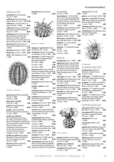 Kakteen-Haage - Der Katalog 2023 - gültig 2024