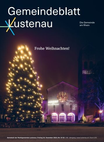 Gemeindeblatt Lustenau Nr. 51/52 | Freitag, 22. Dezember 2023