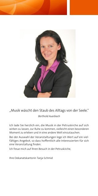 Musik in Petrus, 1.Halbjahr 2024