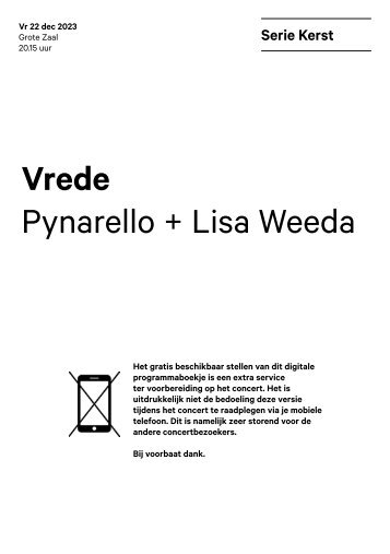 2023 12 22 Vrede - Pynarello + Lisa Weeda