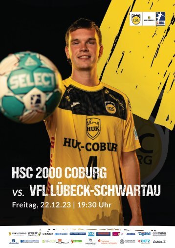 Spielheft HSC 2000 Coburg vs. VfL Lübeck-Schwartau