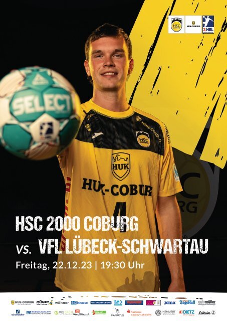 Spielheft HSC 2000 Coburg vs. VfL Lübeck-Schwartau
