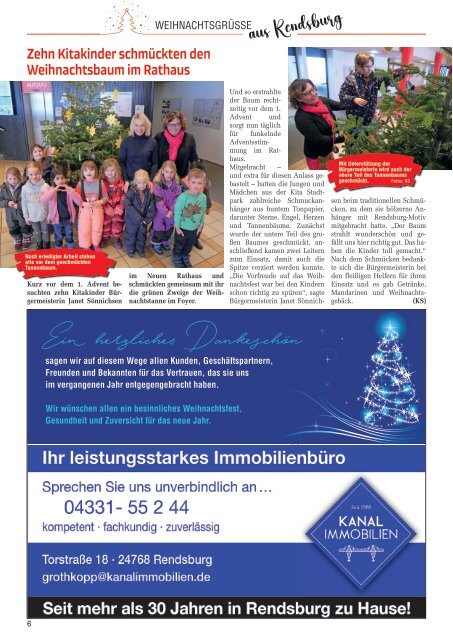 Holsteiner KlöönSNACK - Ausgabe Rendsburg / Mittelholstein - Weihnachten 2023 / Januar 2024