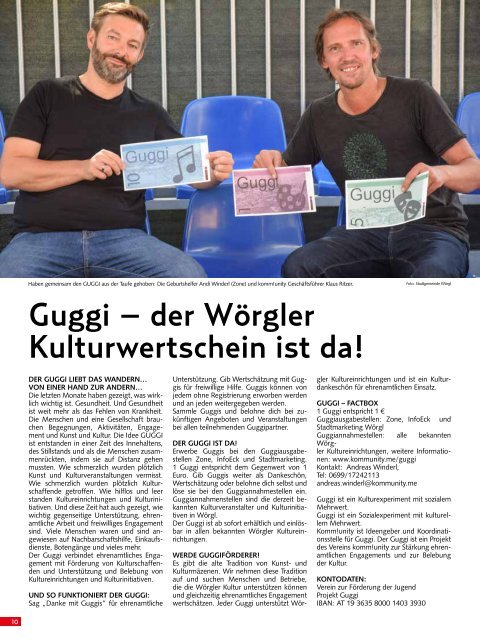 Stadtmagazin Wörgl Oktober 2020