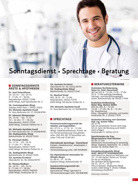 Stadtmagazin Wörgl Oktober 2020