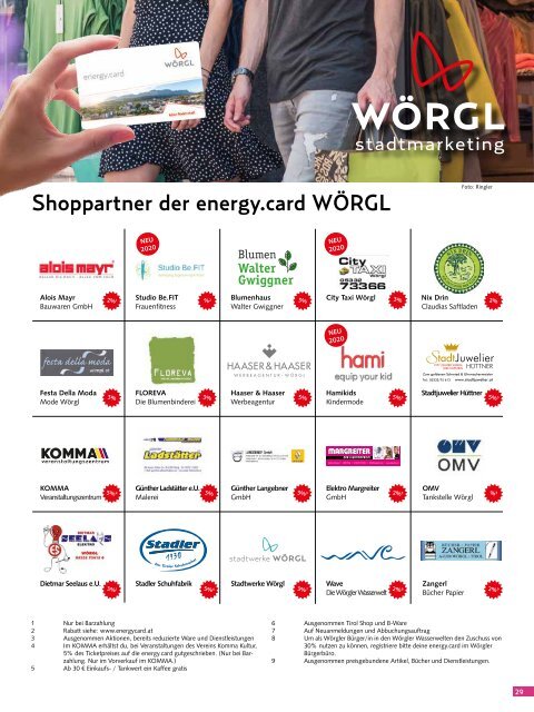 Stadtmagazin Wörgl Oktober 2020