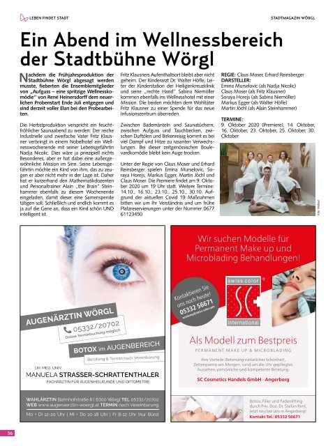 Stadtmagazin Wörgl Oktober 2020