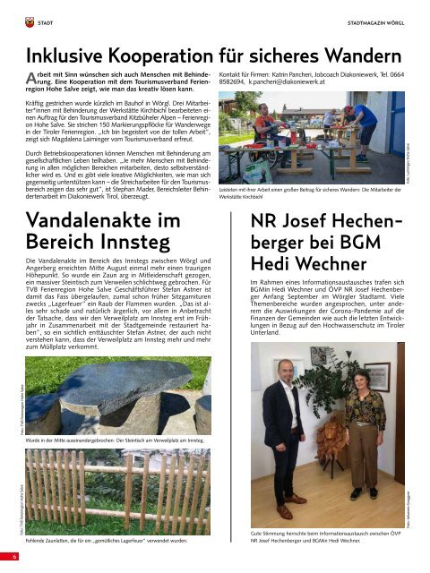 Stadtmagazin Wörgl Oktober 2020