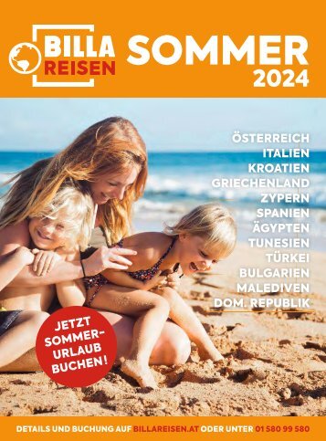 BILLA Reisen Sommerkatalog