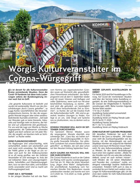 Stadtmagazin Wörgl August 2020