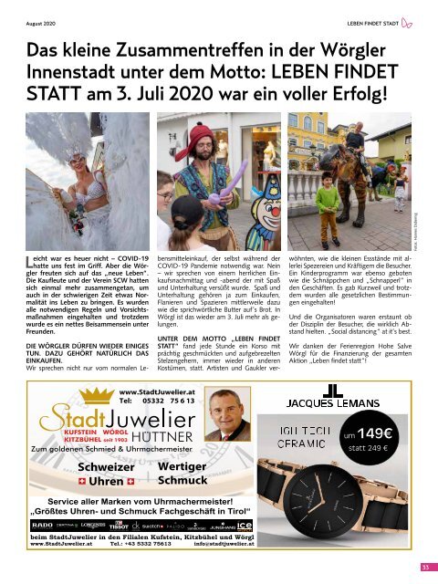 Stadtmagazin Wörgl August 2020