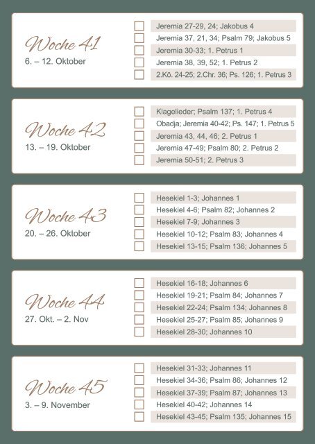 5-Tage-Bibellesplan