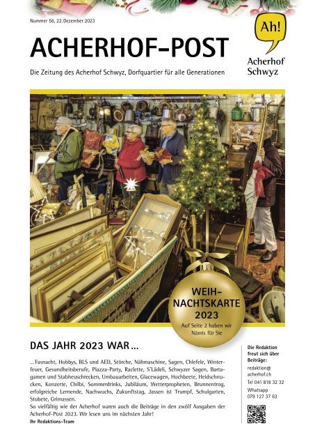 Acherhof-Post Nr. 56 | 22. Dezember 2023
