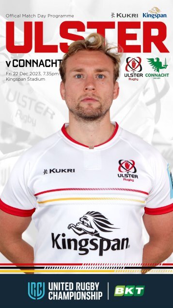 BKT-URC Ulster Rugby Match Day Programme v Connacht