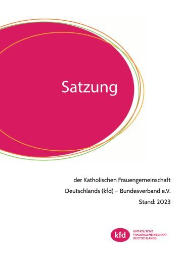 Satzung des kfd-Bundesverbandes