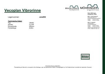 Vecoplan Vibrorinne - Möhringer Anlagenbau GmbH