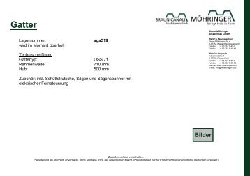 Gatter - Möhringer Anlagenbau GmbH