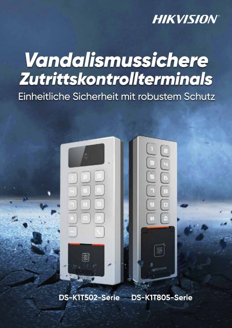  Vandalismusgeschützte Zutrittskontrollterminals