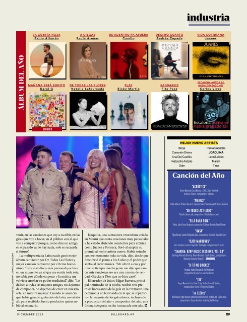 Billboard AR Diciembre 2023