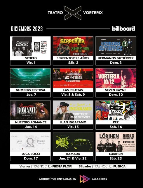 Billboard AR Diciembre 2023