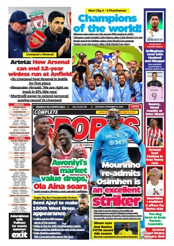 COMPLETE SPORTS - SATURDAY, DEC 23, 2023