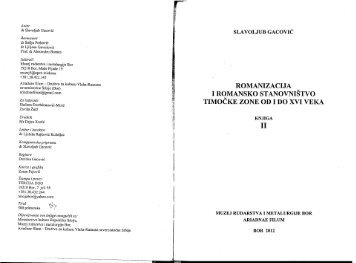 GACOVIC - Od Rimljana do Rumuna Timočana - knjiga 2